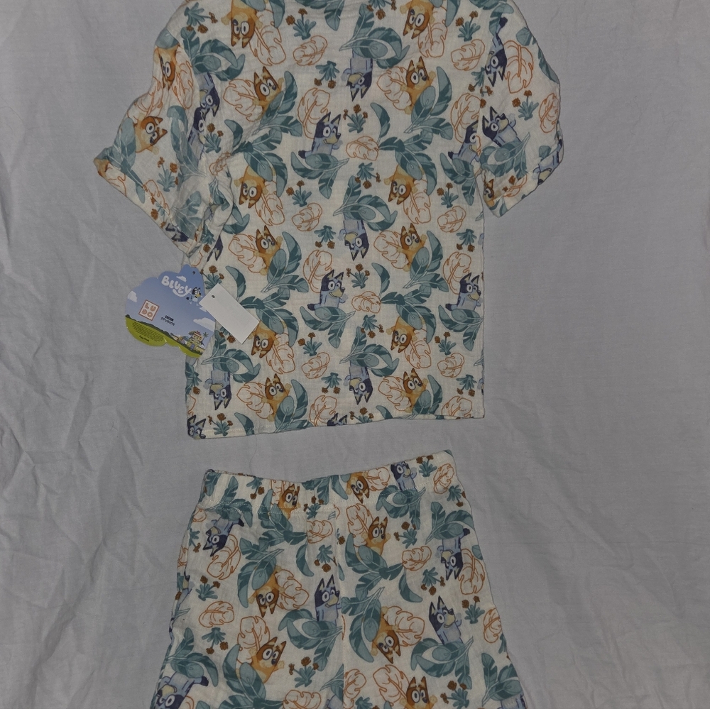 Bluey Kids Tropical Outfit Set 5t - Picture 6 of 6